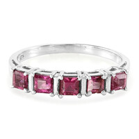 Bague en argent et Rubellite