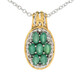 Collier en argent et Emeraude de Zambie (Gems en Vogue)