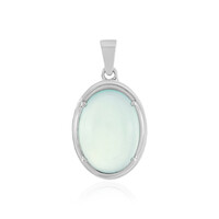 Pendentif en argent et Calcédoine d'eau