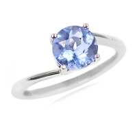 Bague en argent et Fluorite à couleur changeante