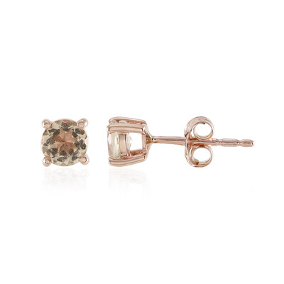 Boucles d'oreilles en or et Morganite