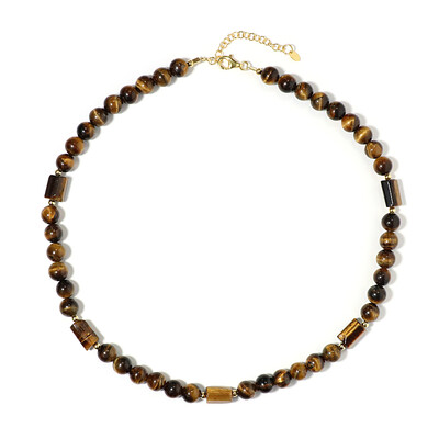 Collier en argent et Œil de Tigre