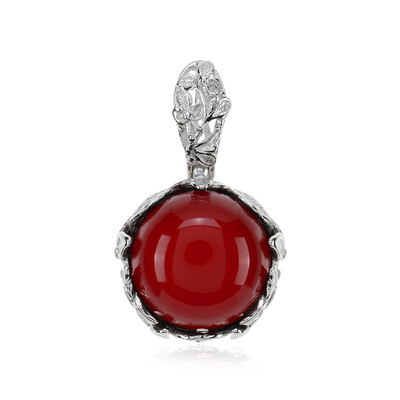 Pendentif en argent et Ambre rouge de Colombie (dagen)