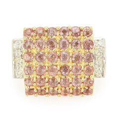 Bague en or et Saphir Padparadscha non chauffé (AMAYANI)