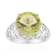 Bague en argent et Citrine jaune citron