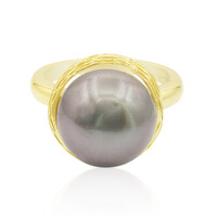 Bague en argent et Perle de culture de Tahiti (TPC)