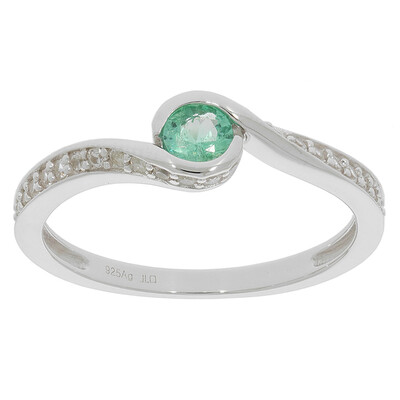 Bague en argent et Emeraude de Zambie