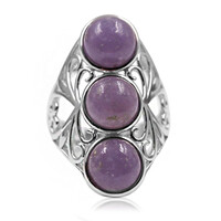 Bague en argent et Lépidolite