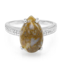 Bague en argent et Quartz Dinosaure