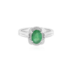 Bague en argent et Emeraude de Zambie