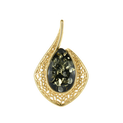Pendentif en argent et Ambre baltique (dagen)