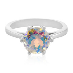 Bague en argent et Topaze arc-en-ciel