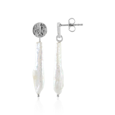 Boucles d'oreilles en argent et Perle de culture d'eau douce