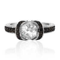 Bague en argent et Quartz blanc