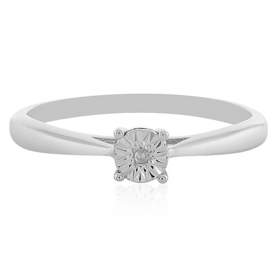 Bague en argent et Diamant I2 (H)