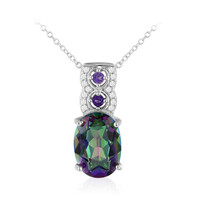 Collier en argent et Quartz mystique
