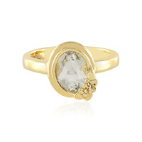 Bague en argent et Améthyste verte