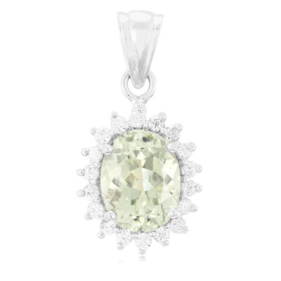 Pendentif en argent et Améthyste verte