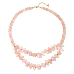 Collier en argent et Morganite