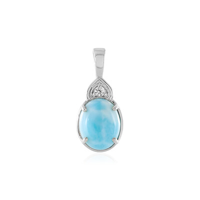Pendentif en argent et Larimar
