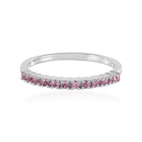 Bague en argent et Grenat de Malaya