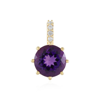Pendentif en argent et Améthyste de Sibérie