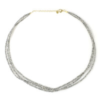 Collier en argent et Diamant couleur argent