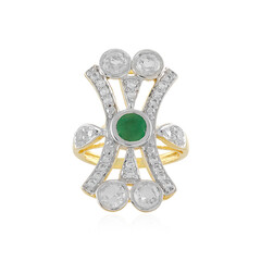 Bague en argent et Emeraude du Brésil