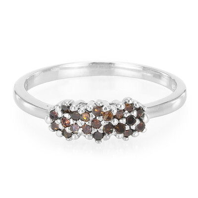 Bague en argent et Diamant fantaisie