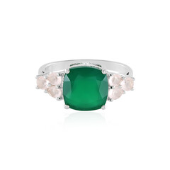 Bague en argent et Onyx vert