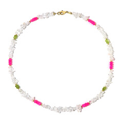 Collier en argent et Quartz blanc