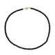 Collier en argent et Spinelle noir
