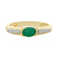 Bague en argent et Emeraude du Brésil