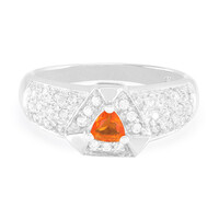 Bague en argent et Opale de Feu de Buriti