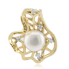 Pendentif en argent et Perle blanche de culture d'eau douce (TPC)