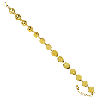 Bracelet en argent et Ambre baltique (dagen)