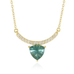 Collier en argent et Fluorite verte