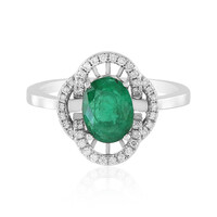 Bague en or et Emeraude de Zambie