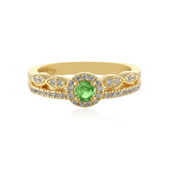 Bague en argent et Grenat Tsavorite