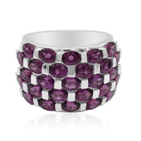 Bague en argent et Grenat Rhodolite