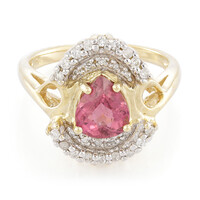 Bague en or et Tourmaline cuprifère rose