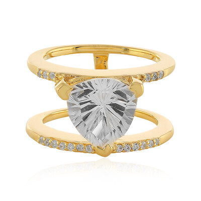 Bague en argent et Quartz blanc