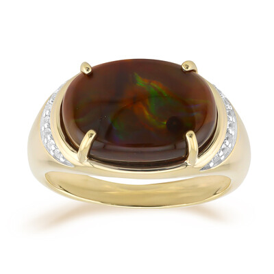 Bague en or et Agate de Feu