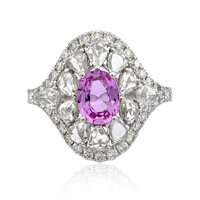 Bague en or et Saphir parme (CIRARI)