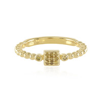 Bague en argent et Diamant jaune I3
