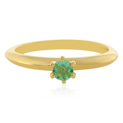 Bague en argent et Emeraude d'Ethiopie