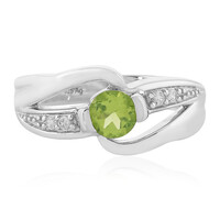 Bague en argent et Péridot