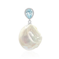 Pendentif en argent et Perle de culture d'eau douce (TPC)