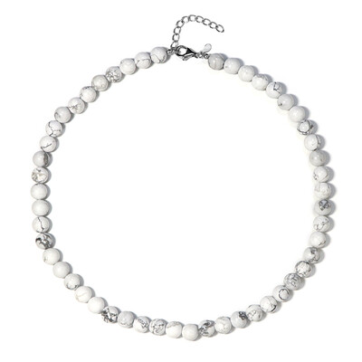 Collier en argent et Howlite
