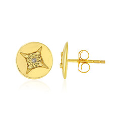Boucles d'oreilles en argent et Diamant PK (J)